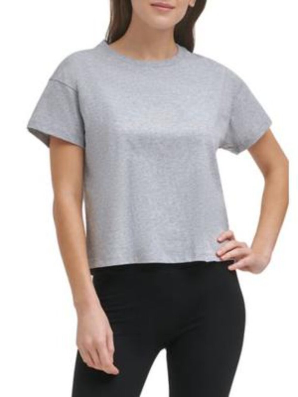 DKNY Womens Sport Cotton Embellished Logo T-Shirt - Picture 2 of 2